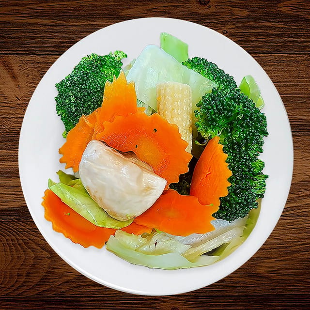 Steamed Vegetables.