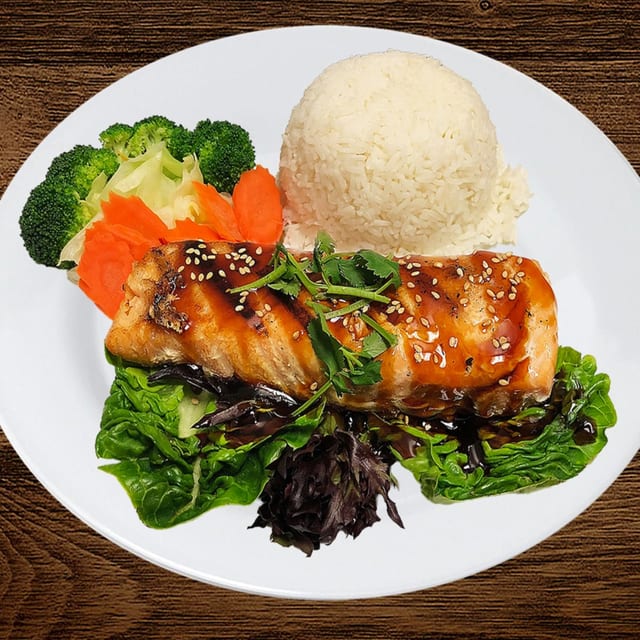 Salmon Teriyaki.
