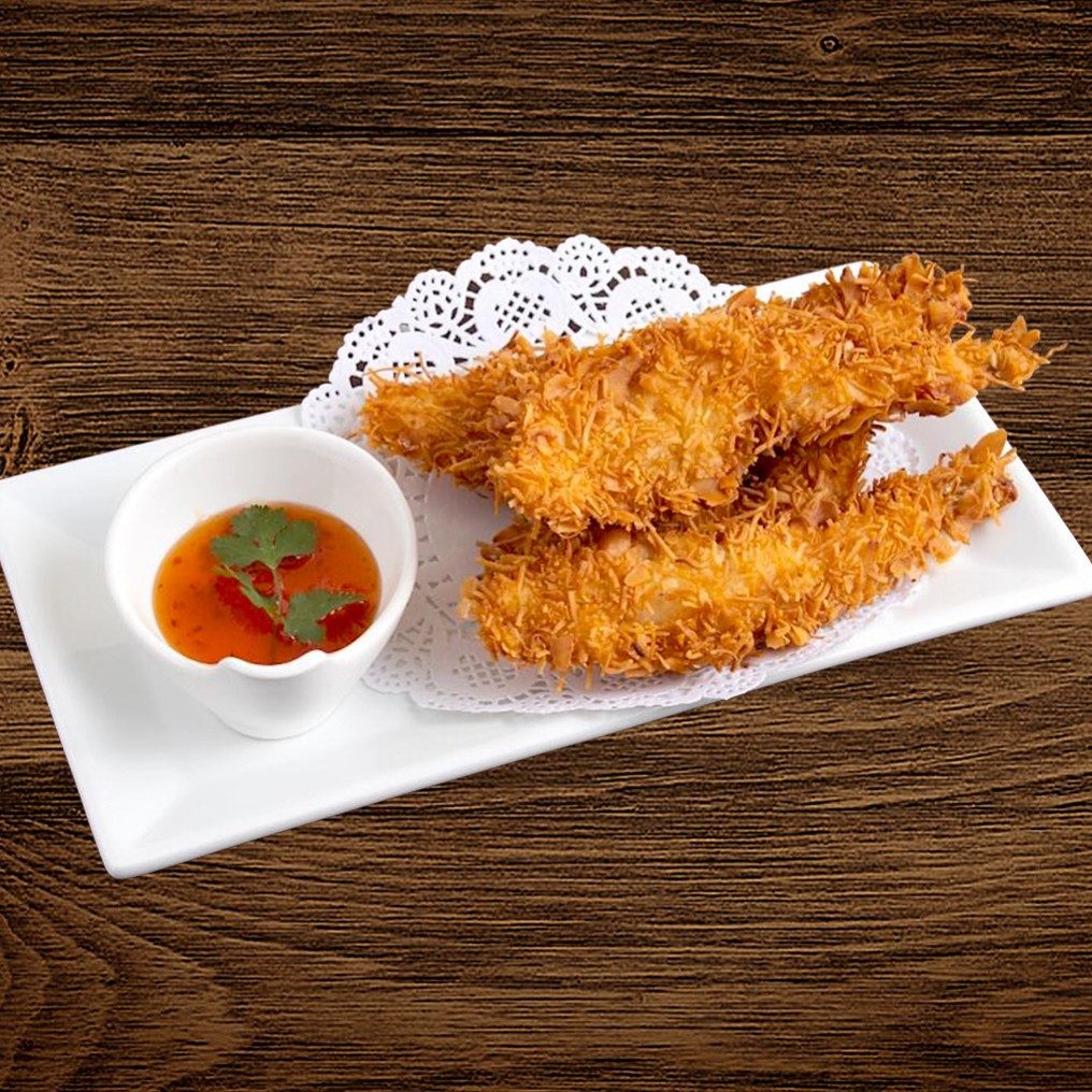 Coconut Shrimp Tempura.