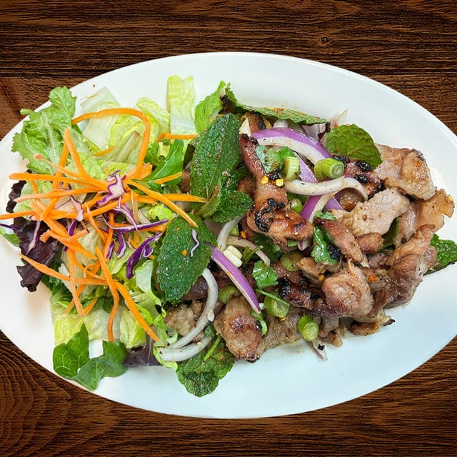 Moo Nam Tok / Grilled Pork Salad.