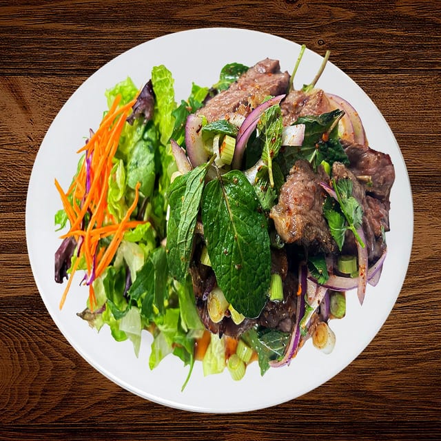 Spicy Salad Grilled Beef or Chicken.