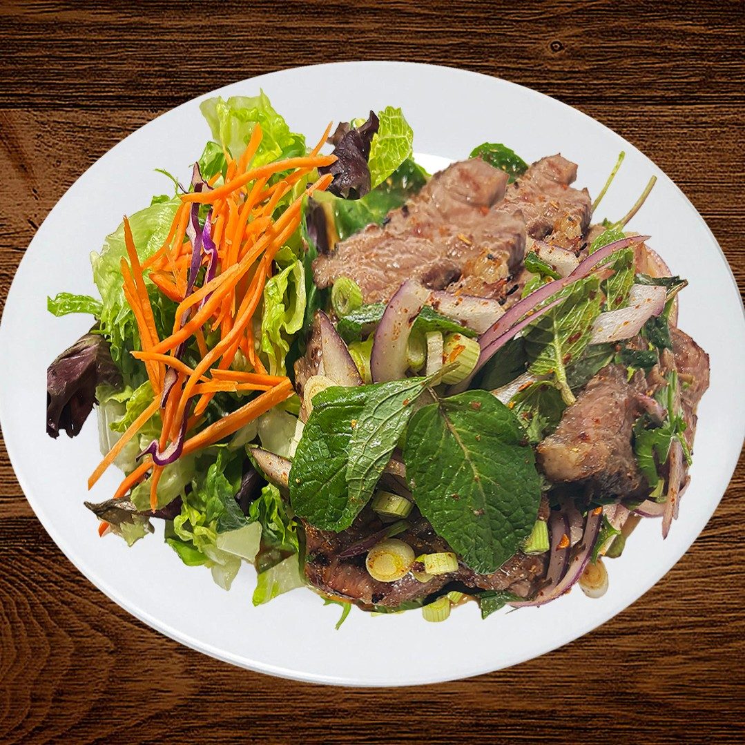 Nuea Nam Tok "Rib Eye Steak" Salad.