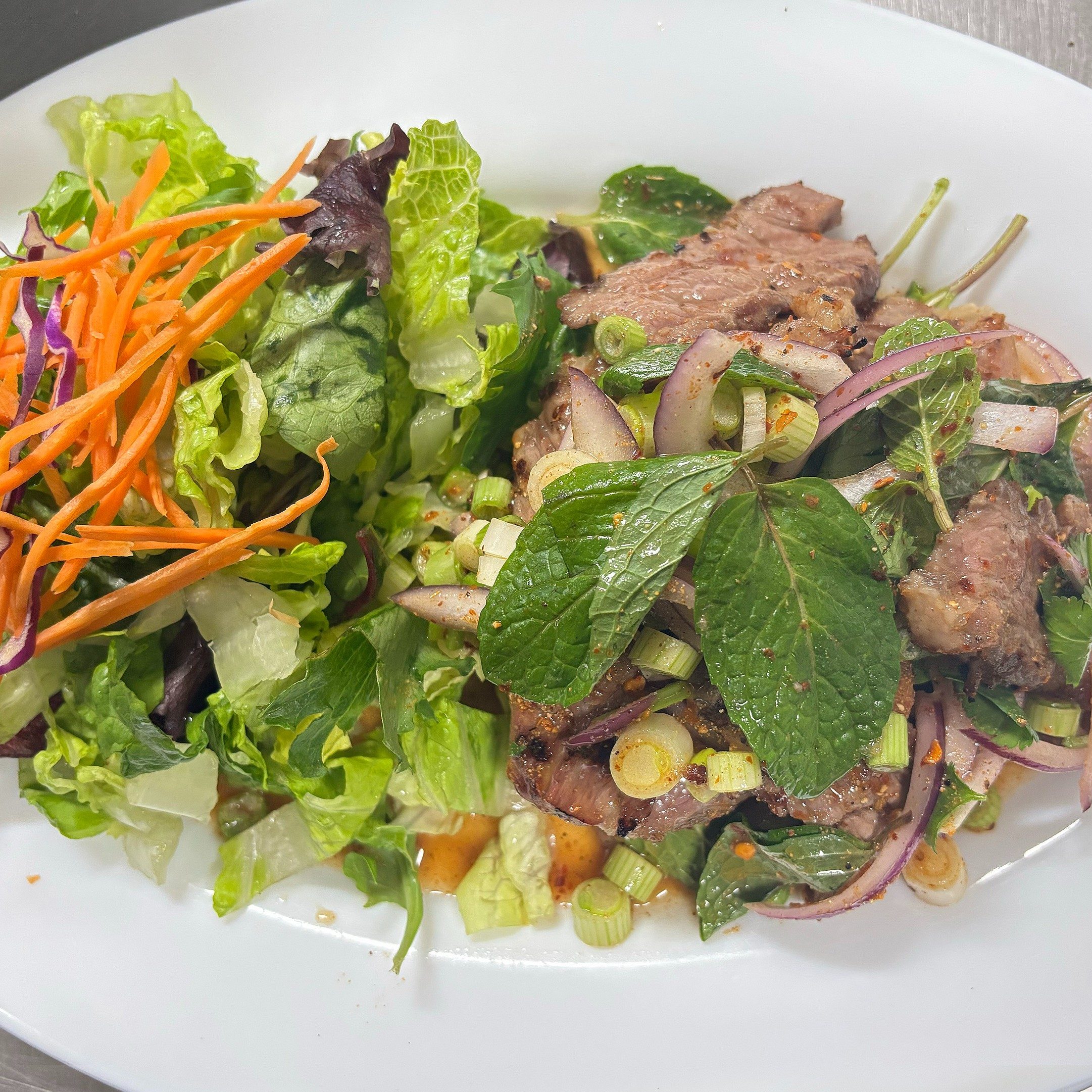 Spicy Salad Grilled Beef or Chicken.