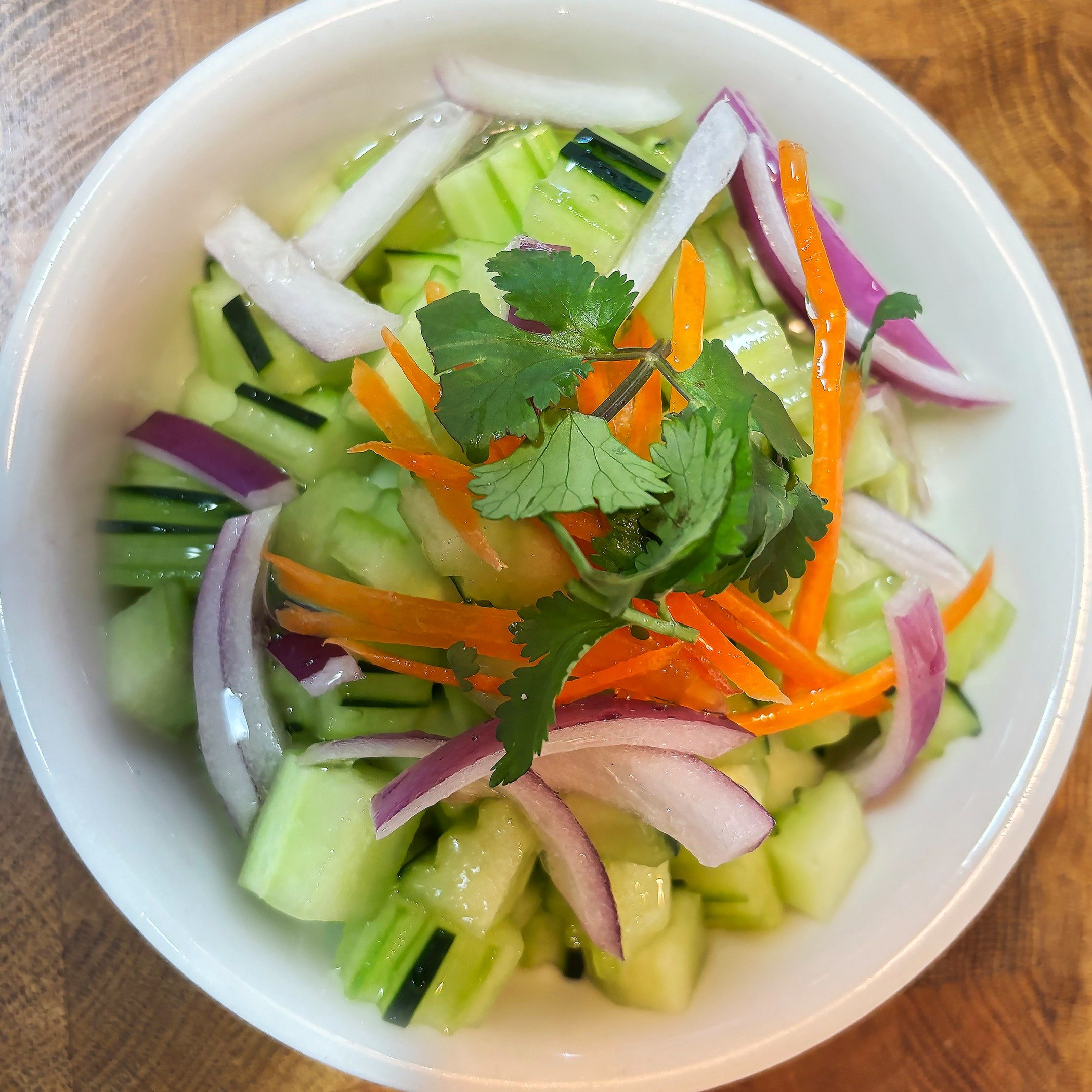 Small House Salad or Cucumber Salad.