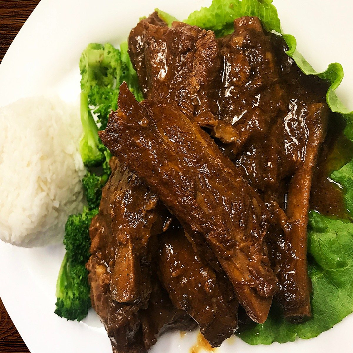 BBQ Pork Ribs.